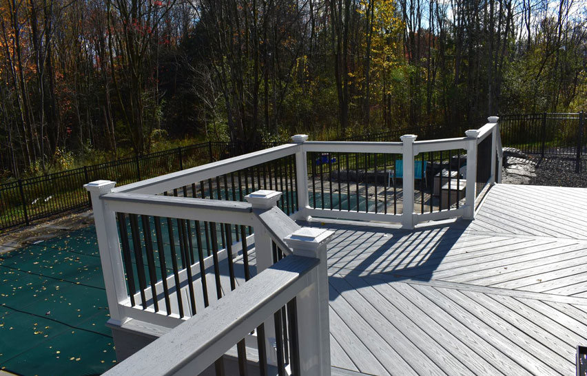 New Deck and Pool Fence in Marcy